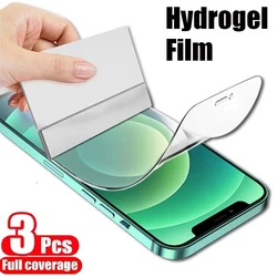 [3 - Pack] Premium Soft Hydrogel Screen Protector - Ultra - Thin Silicone TPU Shield - iPhone 12 Mini