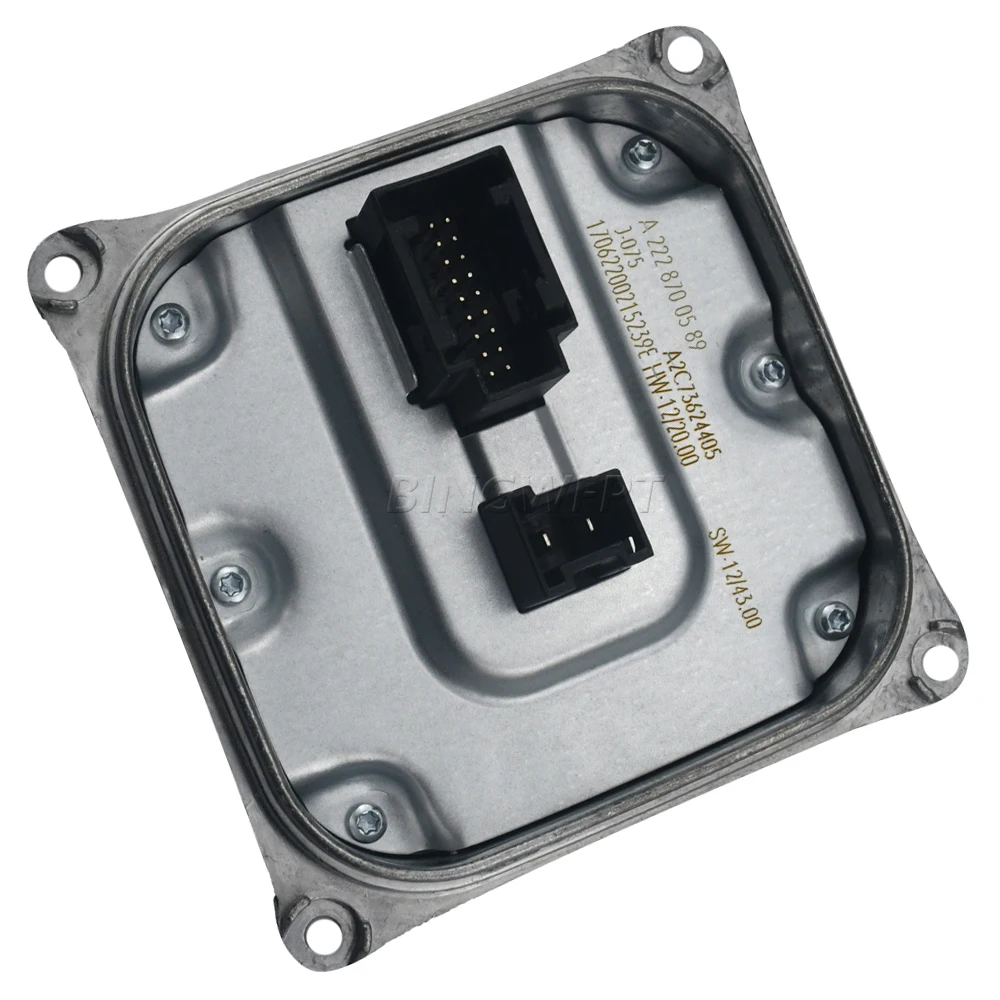 새로운 고품질 헤드라이트 LED 밸러스트 전압 변환기 A2228700589 (메르세데스 벤츠 W205 W212 W222 E S 클래스 A222 870 05 89 용)
