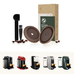 Reusable Vertuo Silicone Cap Lids To Refilled Capsules For VertuoLine Household Coffee Filter Kitchen Accessories