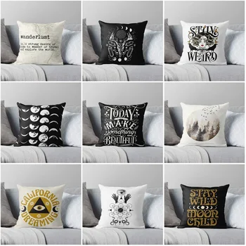 Decorative home throw pillows case for sofa cushion cover nordic 40x60cm 30*50cm 40*60 Creative abstract geometric pattern grey 1