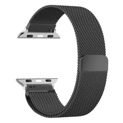 Elegant Milanese Stainless Steel Watch Strap - Premium Bracelet for 42(S3)-44-45-46-49MM (Black)