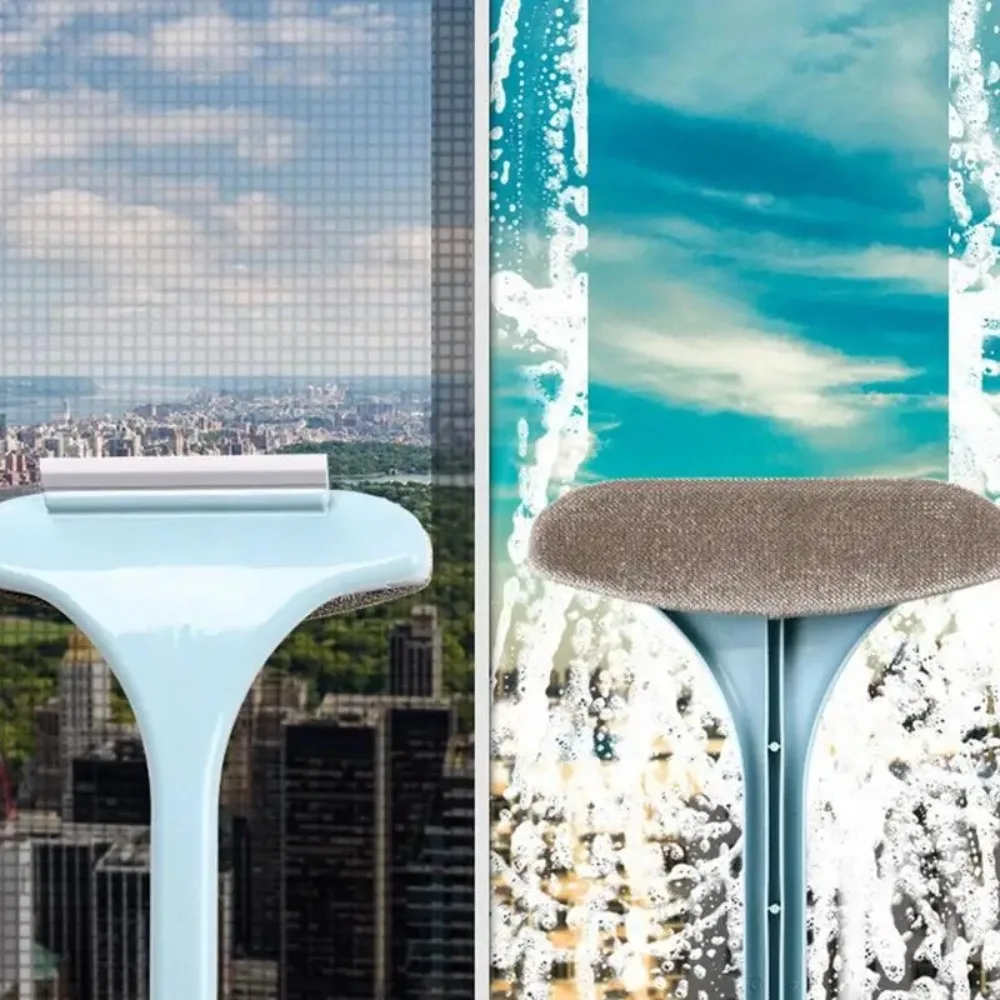 

Пластиковая щетка для чистки окон, новая портативная щетка для чистки ковров, скребок для окон синего/розового/бежевого цвета, щетка для дома