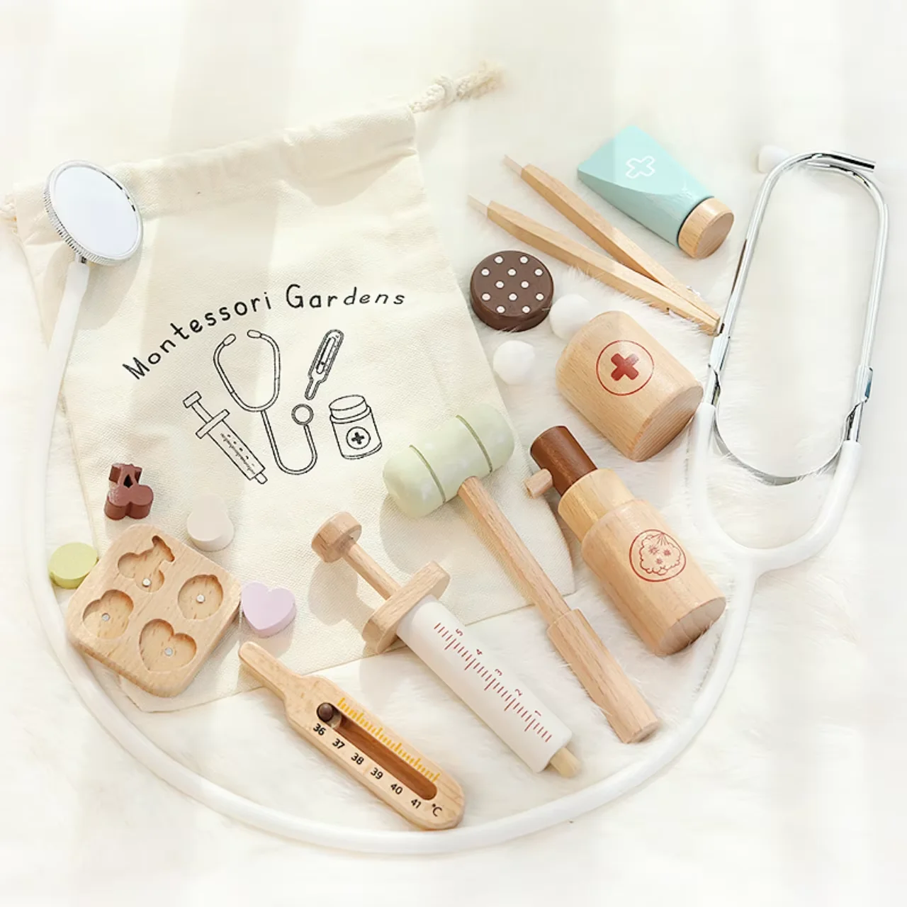 Children's Medical Role-Play Wooden Toy Set