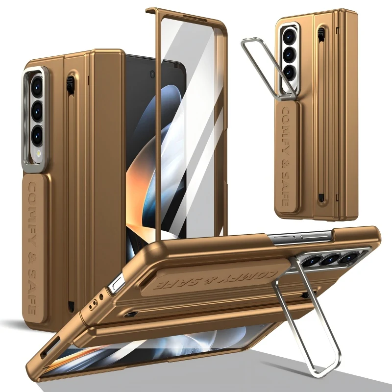 Ultimate All-in-One Phone Case with HD Film, Lens Holder, and Pen