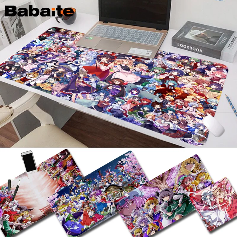 

Touhou Project Cool Beautiful Anime Mouse pad Mat Size for CSGO Game Player Desktop PC Computer Laptop