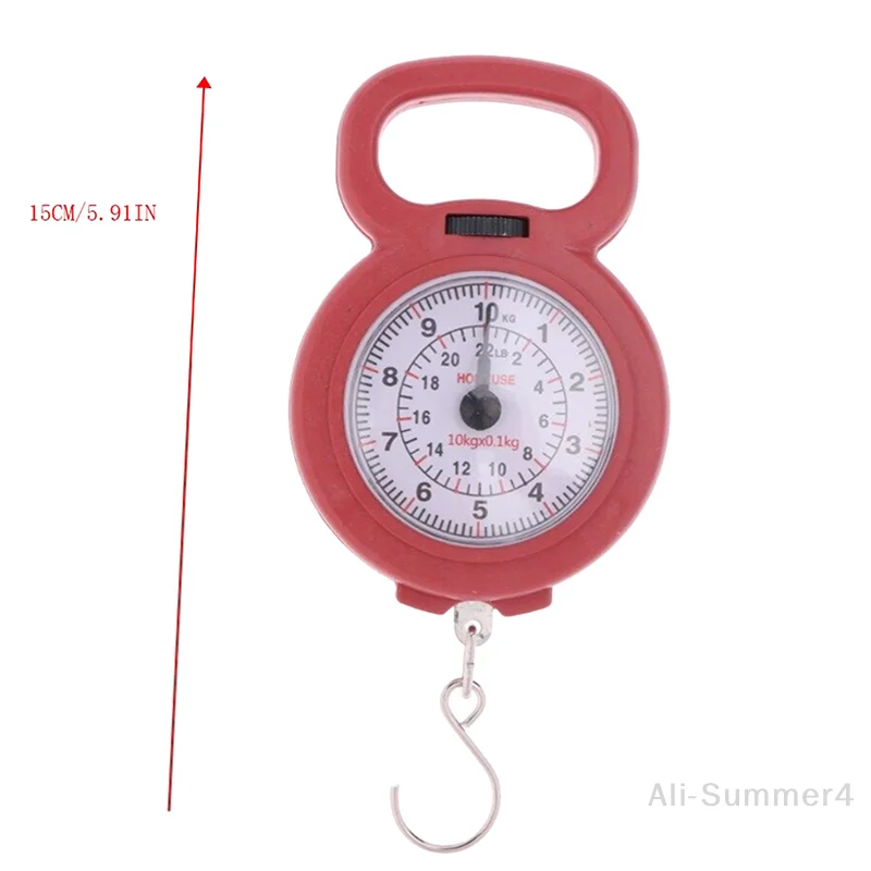 Mini Pointers Hook Spring Hanging Scale Portable Fishing Scale 10kg Capacity Foo