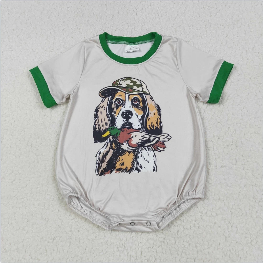 Boys Excavator Bubble Romper 6