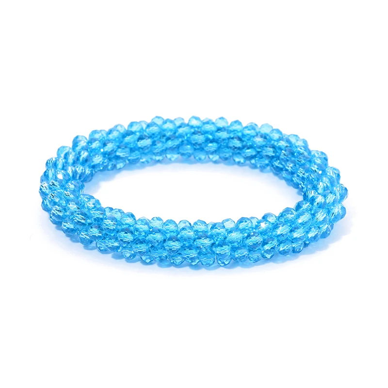Bohemian Crystal Beaded Stretch Bracelet for Women - Vintage Boho Party Jewelry