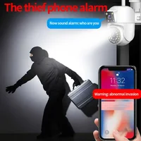 Caméra de sécurité extérieure étanche IPC360 HOME 4K 8MP, caméra de surveillance audio bidirectionnelle, écran pour touristes, WiFi PTZ 2K 4MP 6