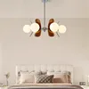Phosphorescent Chandelier Bauhaus Colourful Acrylic multi-head light restaurant living room bedroom dining table art orange lamp 3