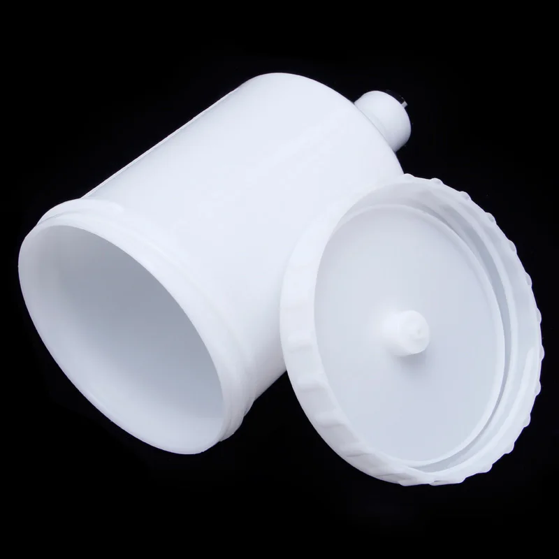 600ml Feed Paint Spray Pot Plastic Paint Cup Male Thread Connector