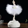 Ballerina Musical Box Elegant Dancing Girl Elegant Figurines Rotate Boxes For Friend Home Desktop Birthday Gift 3