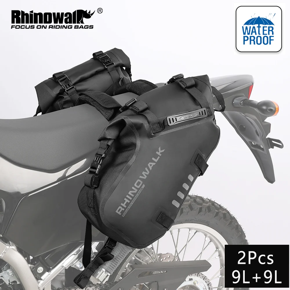 Borsa Laterale Per Moto Da 4 Litri – Universale, Impermeabile, A Sgancio Rapido – Nera – Per Crash Bar