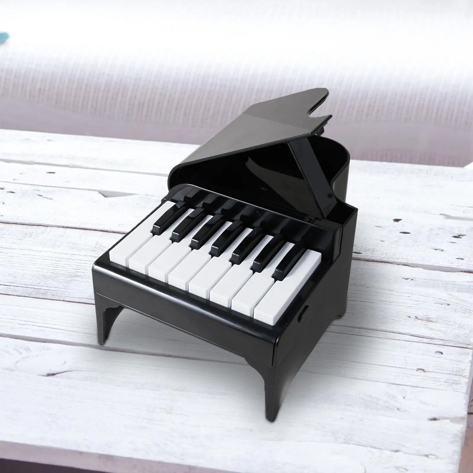 Mini Piano Desk Calendar with Music Scores and Cable for Home Decoration Gift for Music Enthusiasts