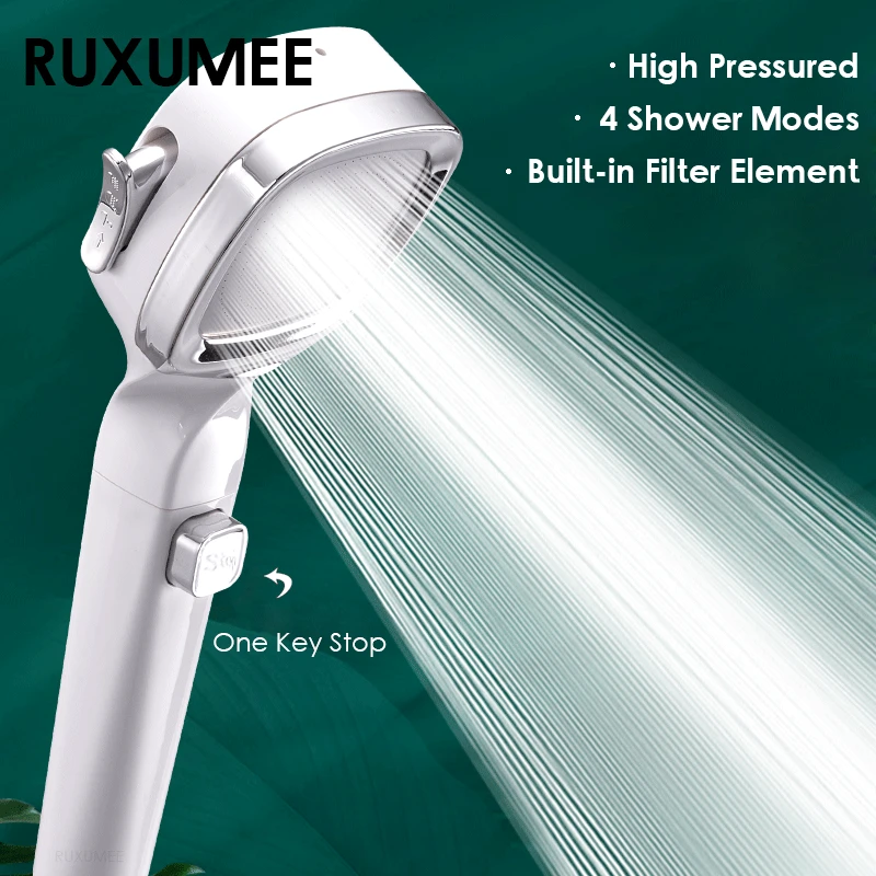 Pommeau de douche LED, petit et intelligent, turbocompressé, filtré,  purification d'eau, coloré, lumineux - AliExpress