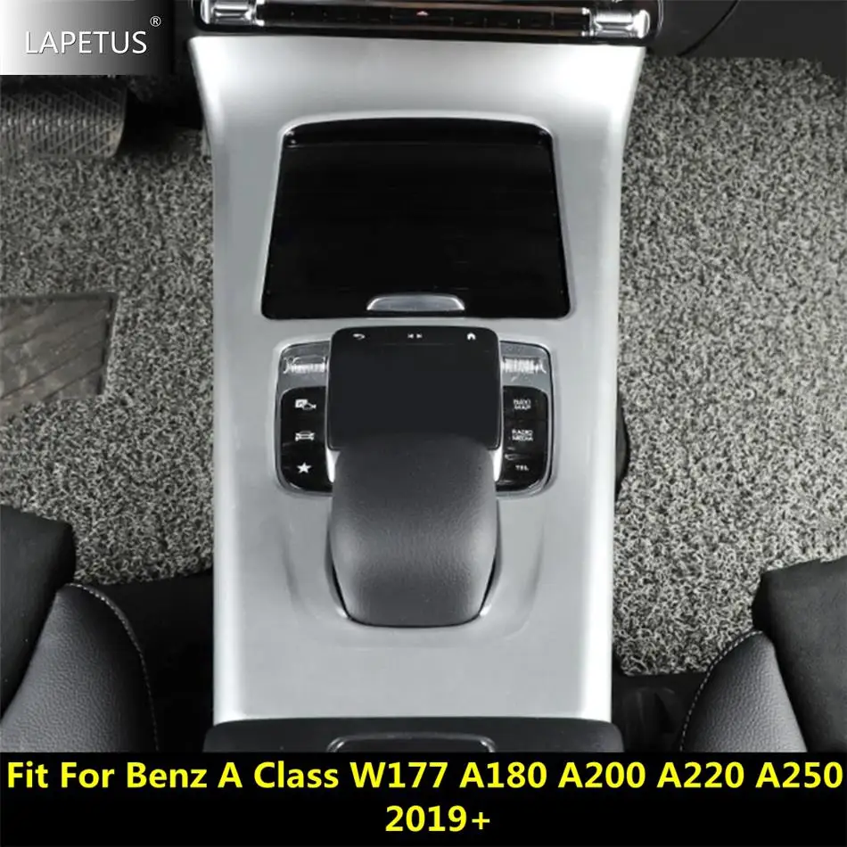 

Car Center Console Gear Shift Panel Strip Cover Trim For Mercedes Benz A Class W177 A180 A200 A220 A250 2019 - 2023 Carbon Fiber