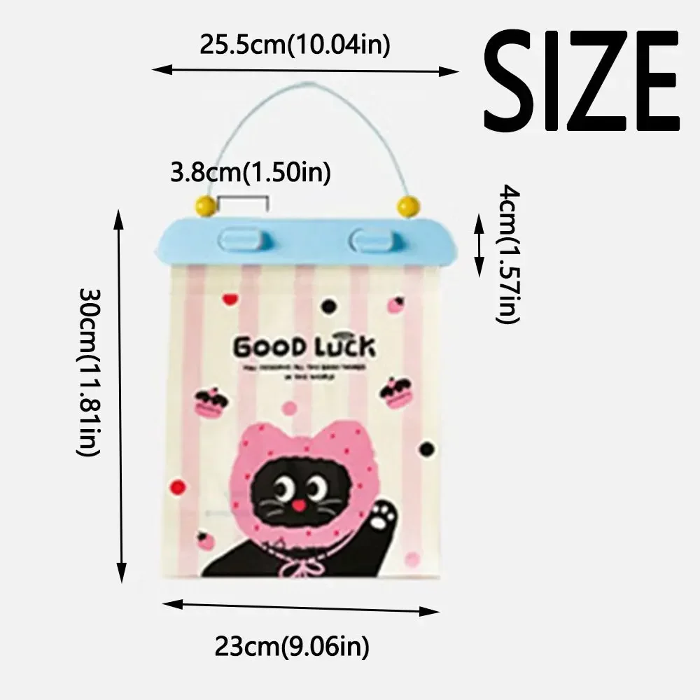 Portable Reusable Car Hanging Trash Bag with Adhesive Mount - Vehicle Interior Storage Case for Organizing