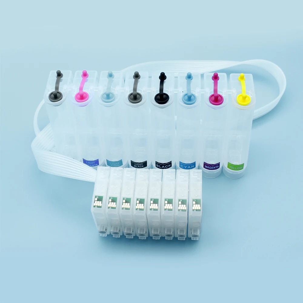 8 Colors ink cartridges T0591-T0599 CISS ink sysytem for Epson Stylus Photo R2400 with ARC Chip printer