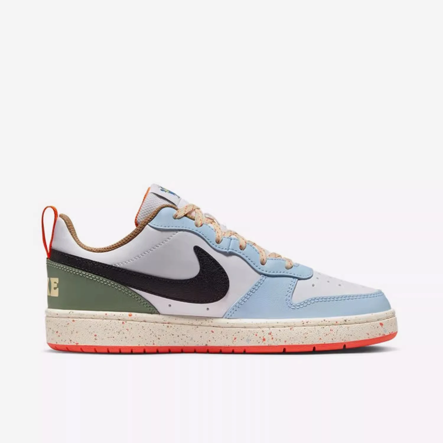 Nike Nike Women's Shoes Court Borough Low White Blue Women's Low-Top Casual Sneakers DX6052-101