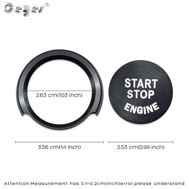 Car Start Button Cover Engine Start Stop Button Cover Case For Bmw 1 2 3 5 Series X1 X3 X5 X6 Auto Sticker