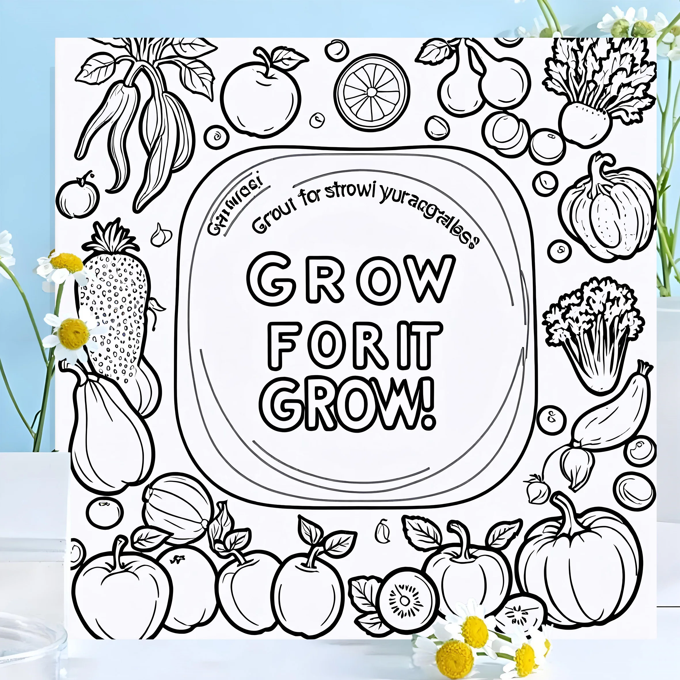 English Word Version Colouring Book Adult Picture Book Original Design 2