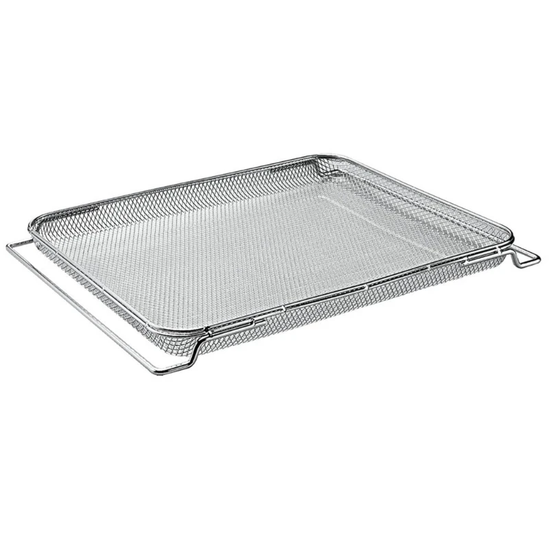 Stainless Steel Grill Basket Non-stick Mesh Baking Net Air Fryer Tray Wire Rack Oven Replacement Accessories Rustproof oven grill basket