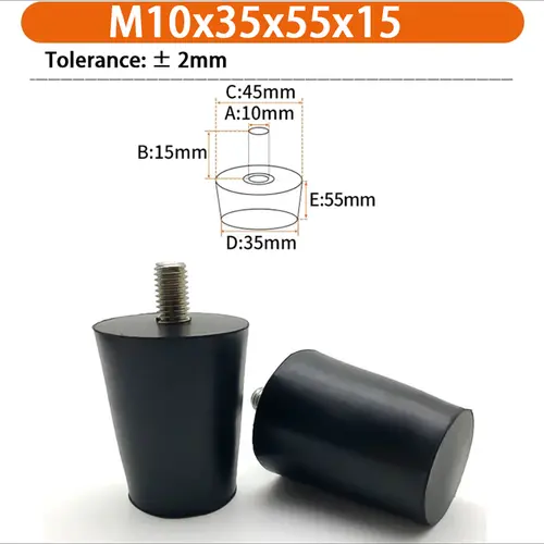 M6 M8 M10 Rubber Adjustable Feet Pad Feet Pad With Screw Table Chair Balck Leveling Foot Pad Furniture Leg Anti-shock Protection - Image 70