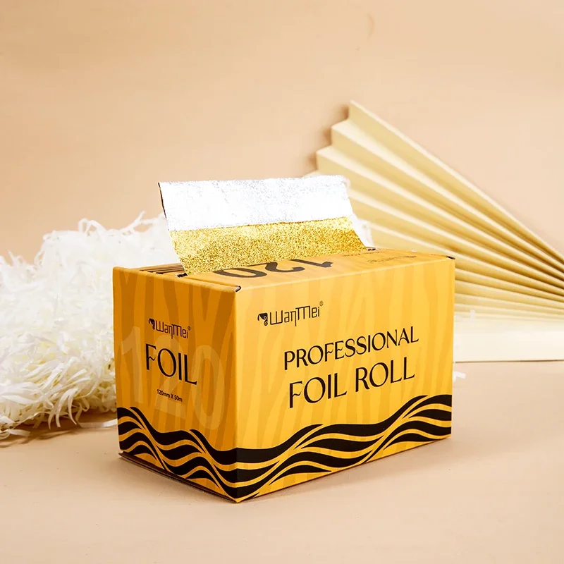 Gold Hair Foils for Highlighting - Premium Pop-Up Foil Sheets for Salon Professionals