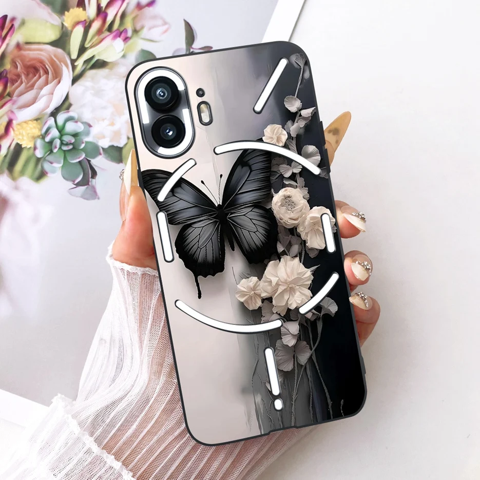Floral Butterfly Design Soft TPU Phone Case