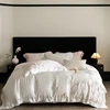 Butterfly Embroidery Luxury Bedding Set 800TC Lyocell Bamboo Fiber Soft Silky Duvet Cover Flat/Fitted Bed Sheet Pillowcases 4Pcs 3
