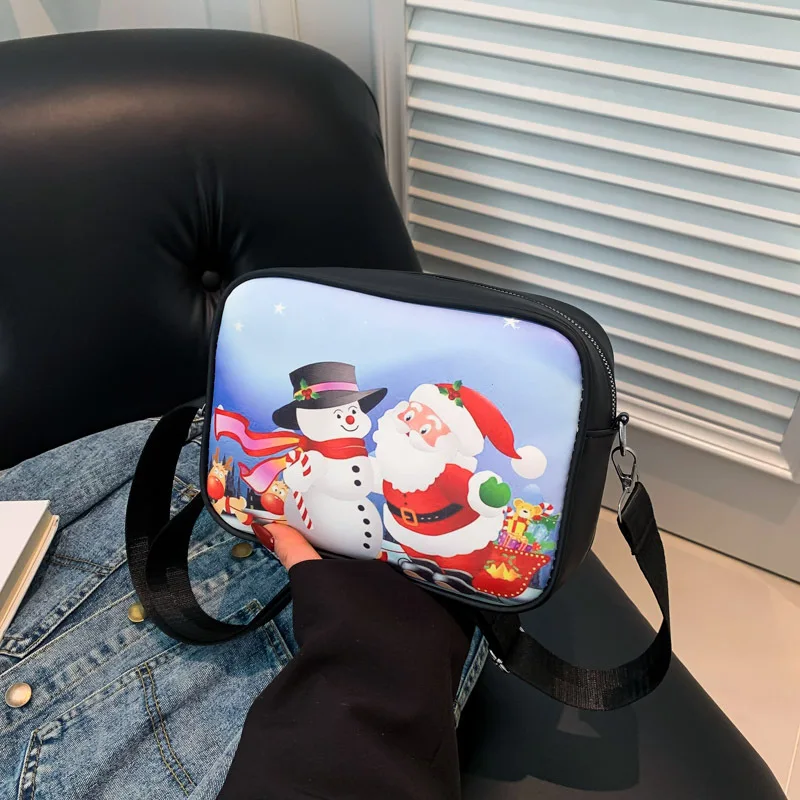 

Novelty Small Square Bags Shoulder Bag Cartoon Cute Crossbody Bag PU Leather Women's Cell Phone Bag Cosplay New Satchel for Gift