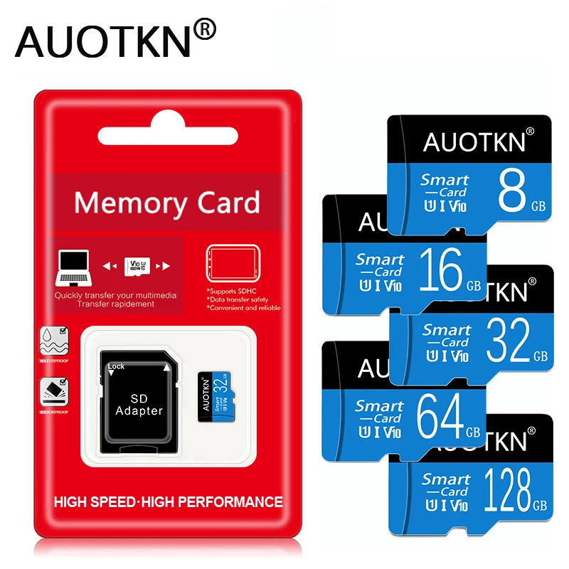 Scheda Di Memoria Tf Sd Flash Card 128Gb 64Gb 256Gb Mini Sd Micro Card Class10 8Gb 16Gb 32Gb U1 Flash Video Card Spedizione Gratuita