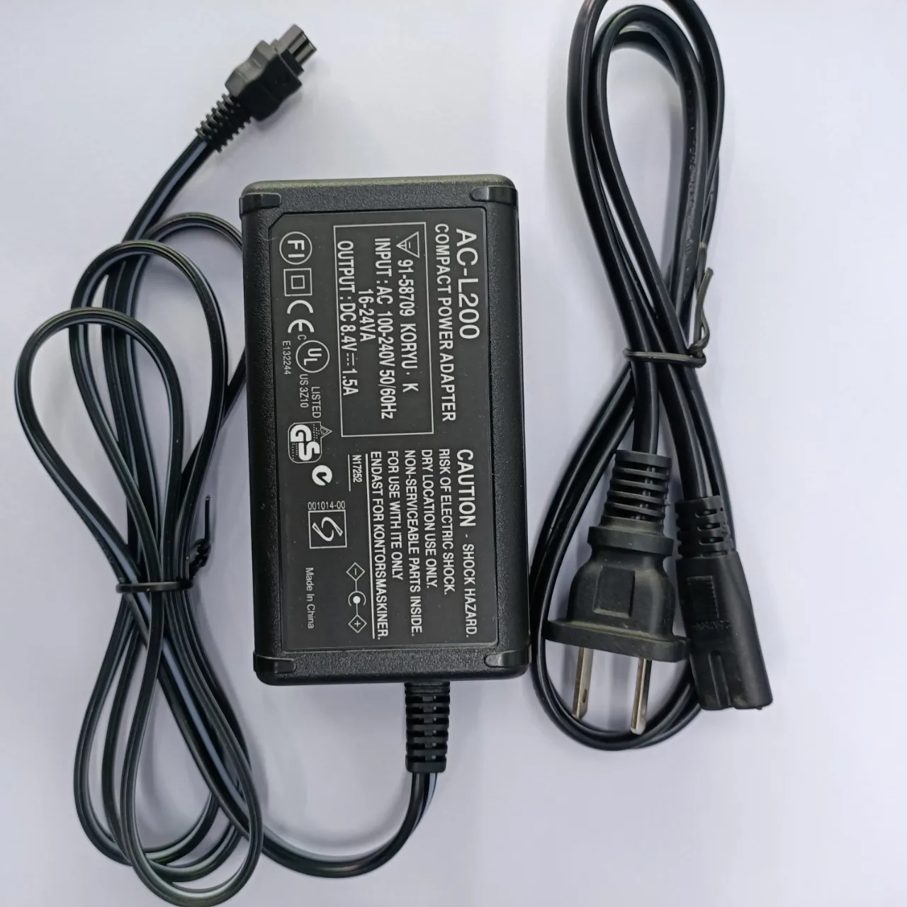 Adaptateur Secteur HQRP Pour Caméscope Sony Handycam Série Dcr - Entrée Adaptateur Secteur HQRP Pour Caméscope Sony Handycam Série Dcr - Entrée