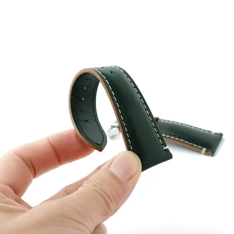 Elegant Horse Leather Watch Strap - Premium Smartwatch Band Accessories, Available in 20mm, 22mm, and 24mm Sizes