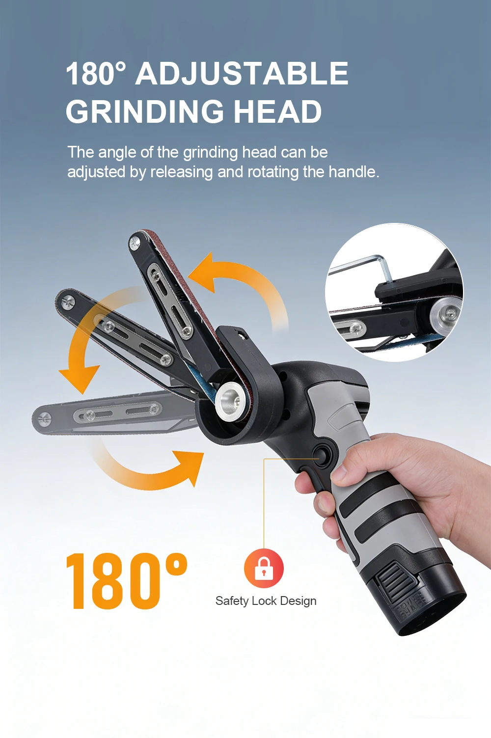 Cordless Belt Sander Mini Polishing Cutting Machine Electric Angle Grinder for M