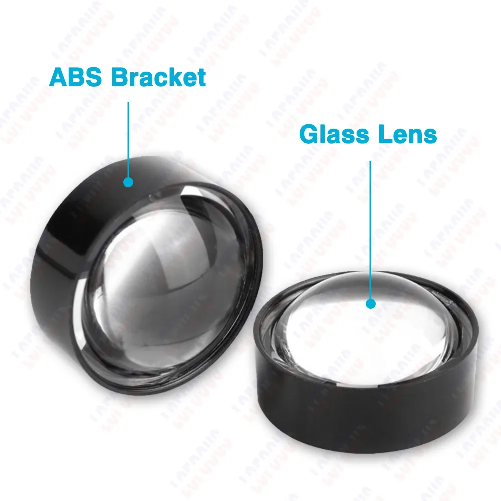 Multi-Angle IR UV LED Glass Lens Reflector with Holder for High-Power Lamp Light Beads