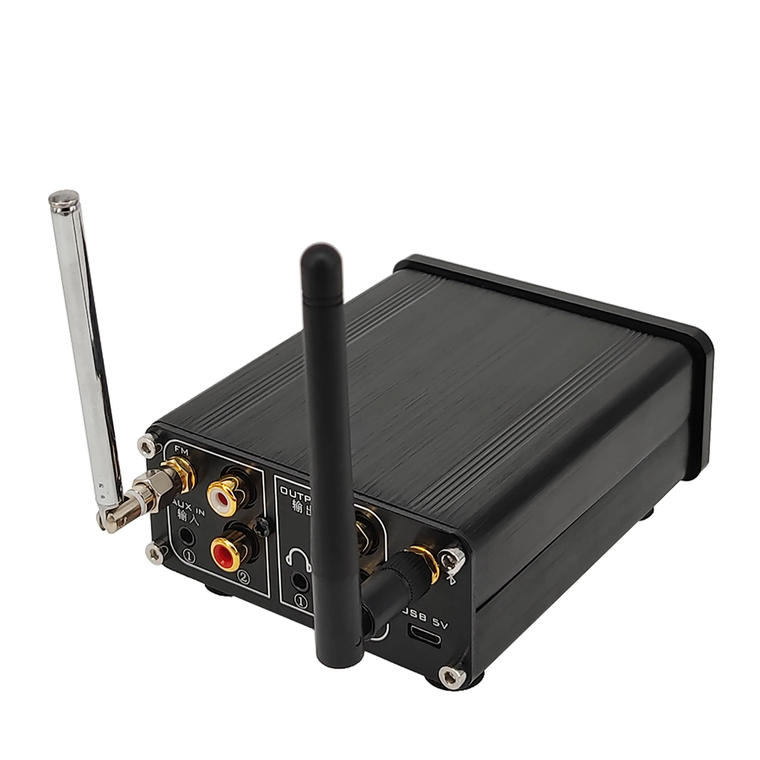 Hifi Bluetooth 5.0 Receptor Pré-amplificador de Áudio Estéreo Dac Leitor de Música Usb Rádio fm Amp Headphone Suporta U-disk Disco Rígido sd l7 - Image 5