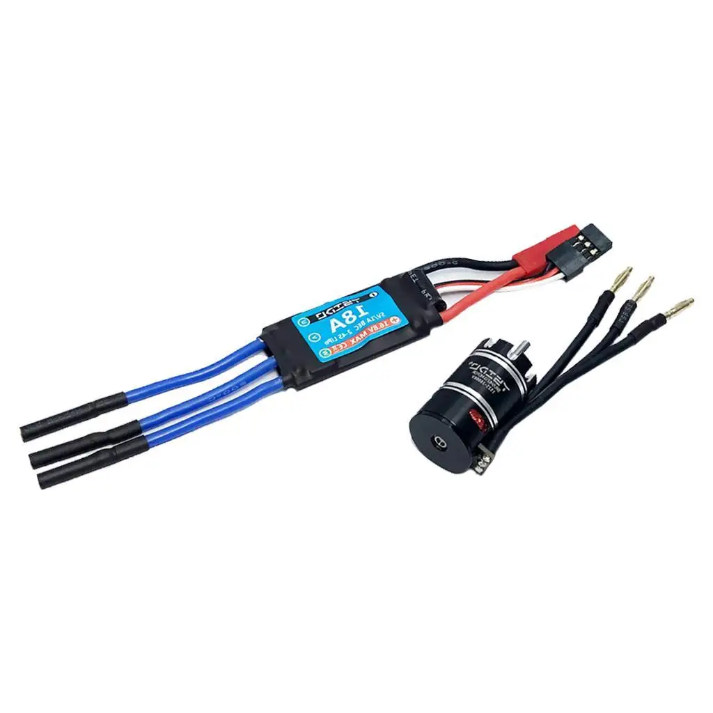 Upgrade 2800KV 3800KV 5800KV 10800KV 18A ESC Speed Controller +Brushless Motor For 1/24 1/26 1/28 1/32 RC Car
