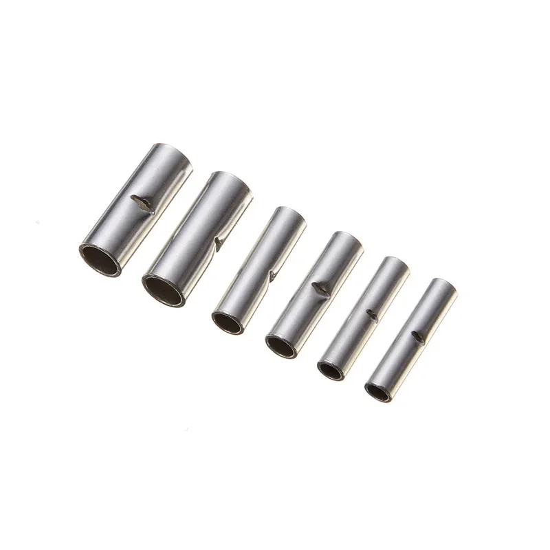 Description Picture 4 of item150pcs Non-Insulated Butt Wire Connector Ferrules Electrical Cable Terminal Bare Tinned Crimp Terminal 0.5-6mm2 22-10AWG