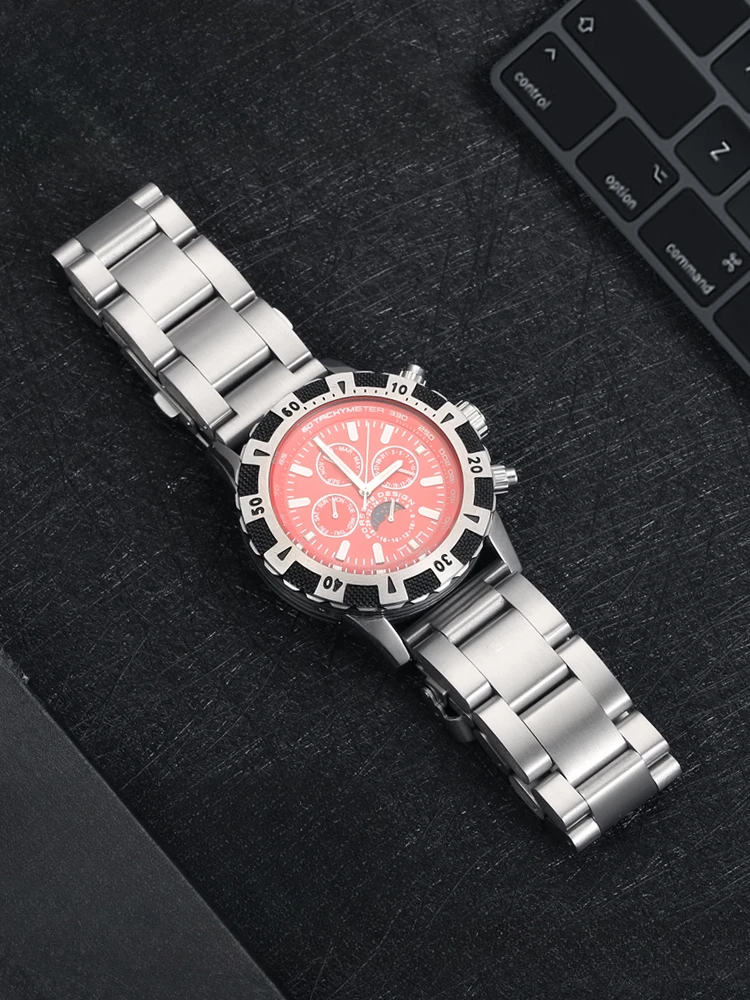 22 24 26Mm Fibbia Pieghevole Ispessimento Cinturino Per Orologio Antiruggine Per Seiko Panerai Omega Super Accessori Per Immersioni Aziendali Da Uomo