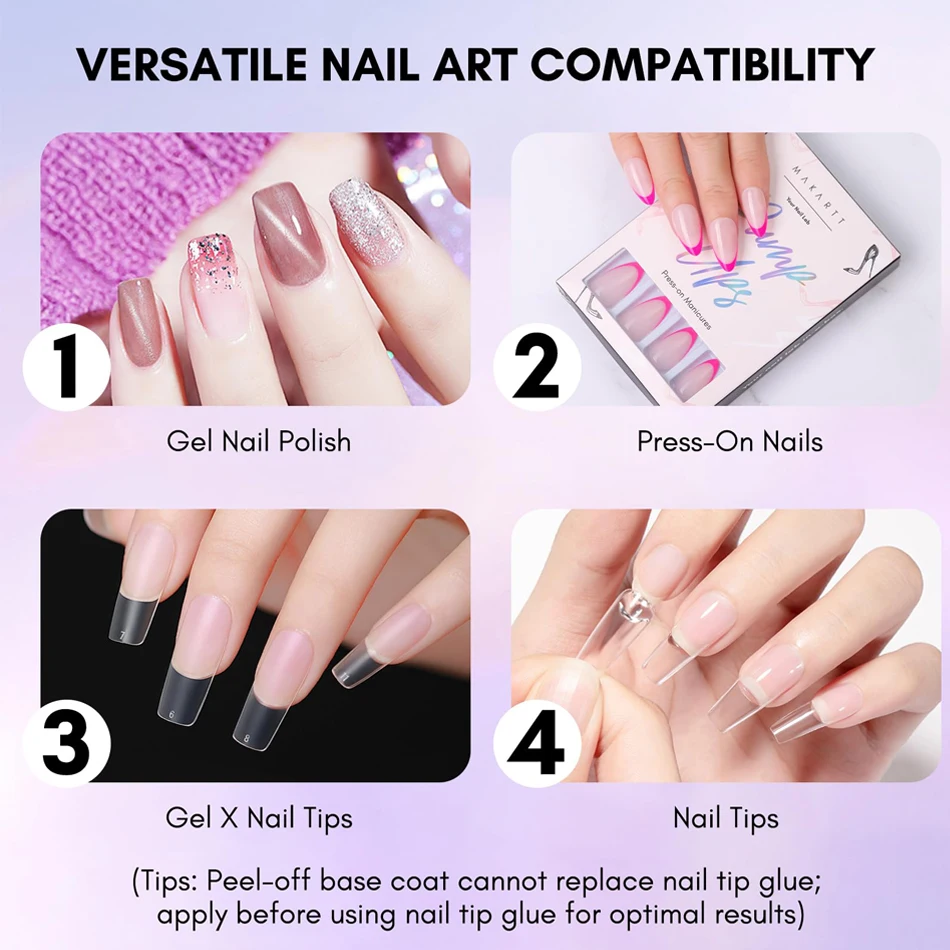 15ML Peel Off Base Gel Transpare No Need Remover Nail Tips Glue Gel Peelable Base Coat For Practice Beginner CHUNSHU