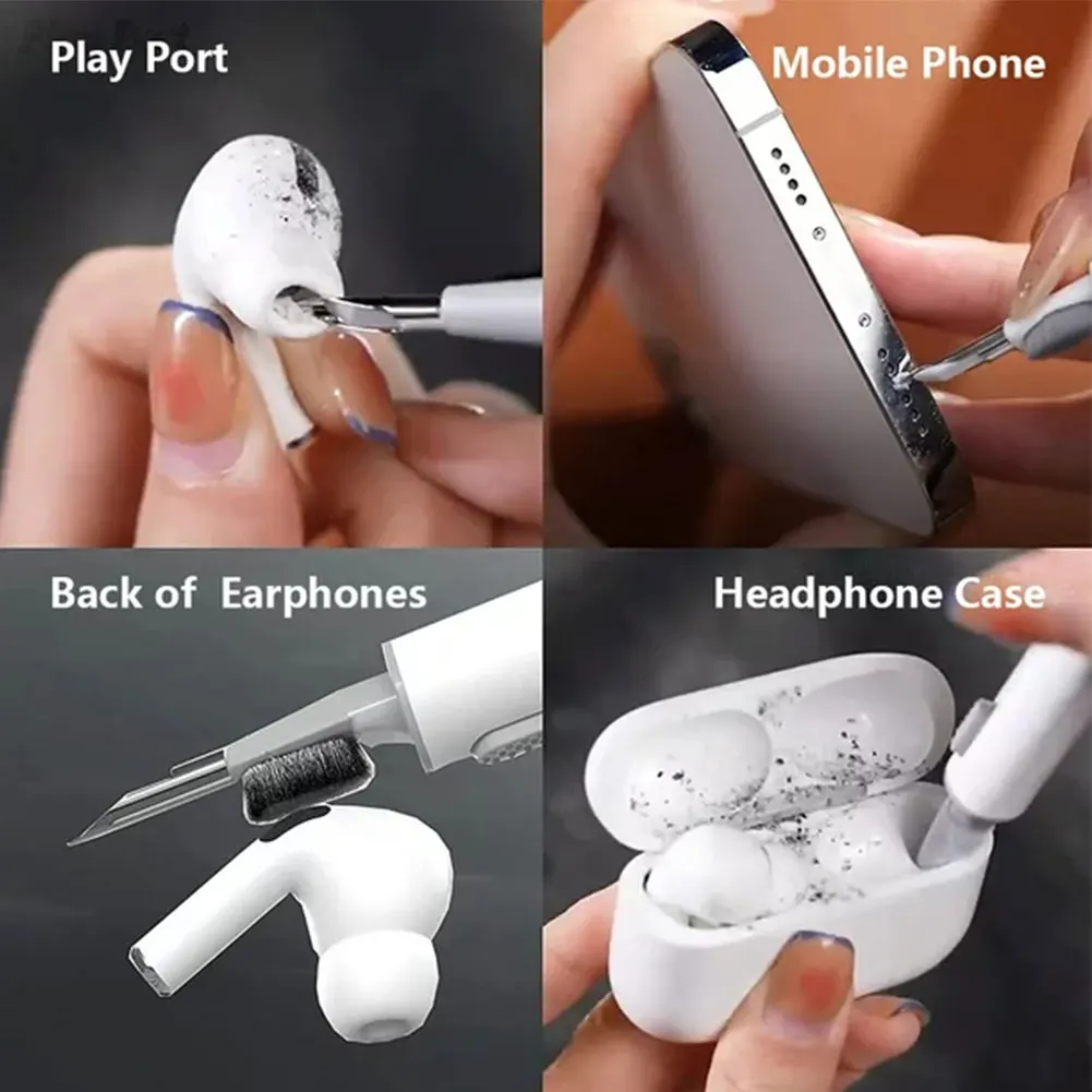 다기능 휴대폰 노트북 개폐식 내구성 전자 액세서리, 이어버드 청소 펜 브러시, 휴대용 키보드 카메라, 3 in 1