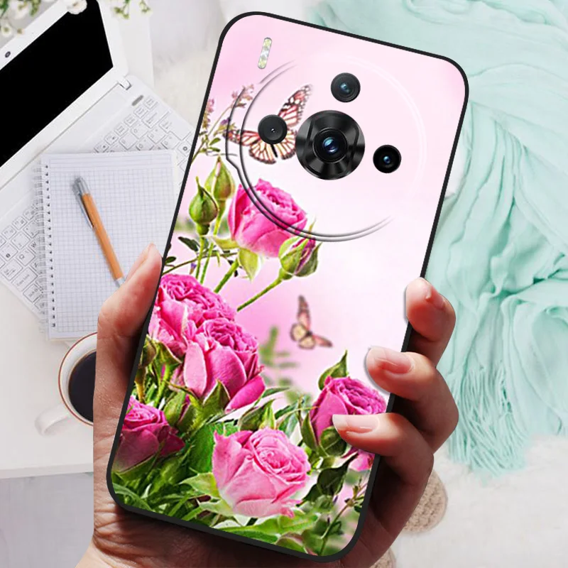 Animal-Print Silicone TPU Protective Case - Wolf and Lion Design, Shockproof Soft Bumper Cover