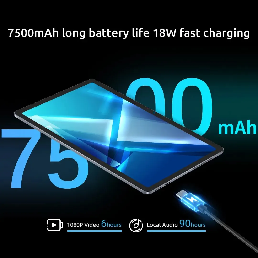 BMAX MaxPad I11 Plus 16GB RAM 256GB ROM 10.4 Inch Octa Core T606 Soc Android 13 Dual Wifi 4G Lte Phone Tablet Camera Bluetooth 6