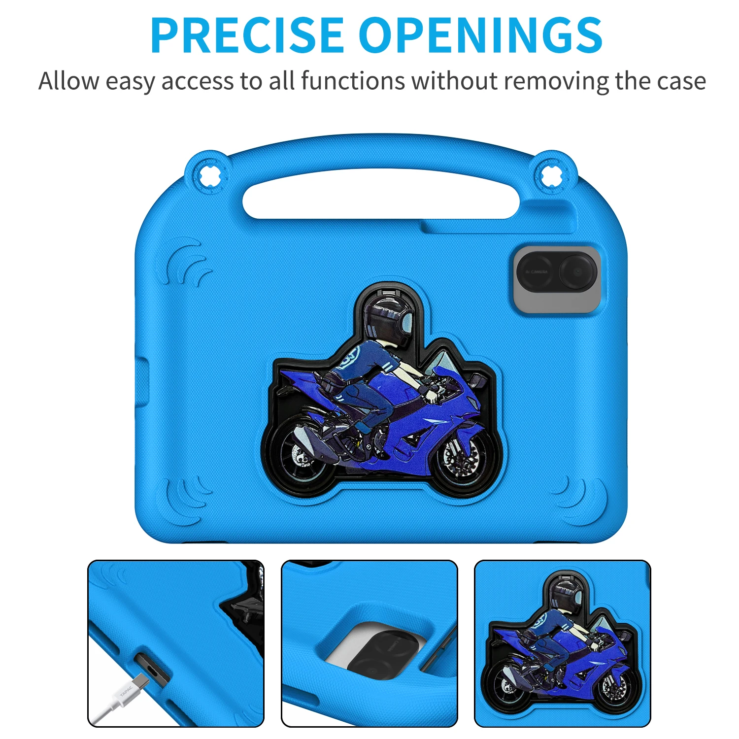 Children's Shockproof EVA Tablet Cover with Handle and Stand, 11.5-Inch
