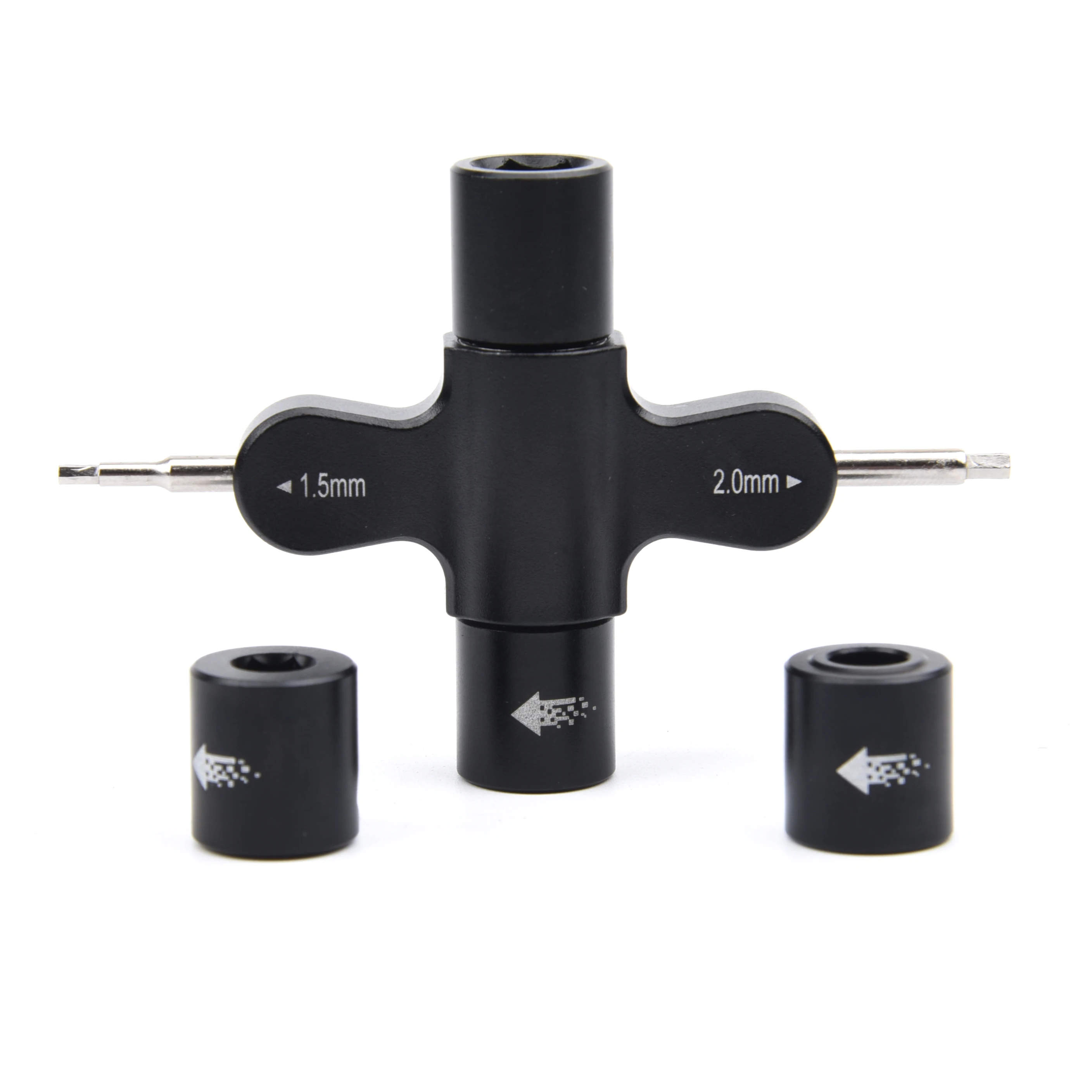 Vue détaillée de l'outil 4 en 1 clé à écrou M3/M5 pour moteur d'hélice drone FPV