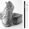 12pcs/Set Black White Color Oil Based Pencil Drawing Sketching Artist Pencils Art Learning Painting School Stationery Supplies 6