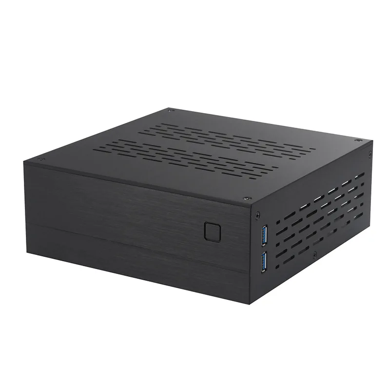 Mini ITX Computer Case Chassis Aluminum HTPC DIY PC Cases A01 Chassis HTPC Horizontal Computer Rgeek