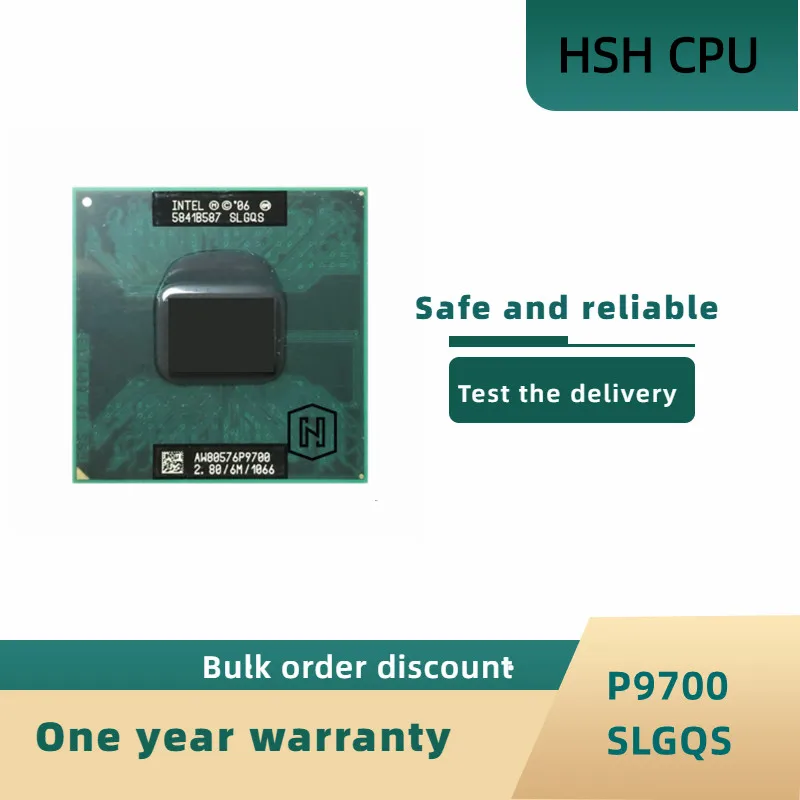 

P9700 CPU Laptop processor PGA 478 SLGQS 2.8GHz 6M 25W 100% working properly Compatible GM45 PM45 MCP79