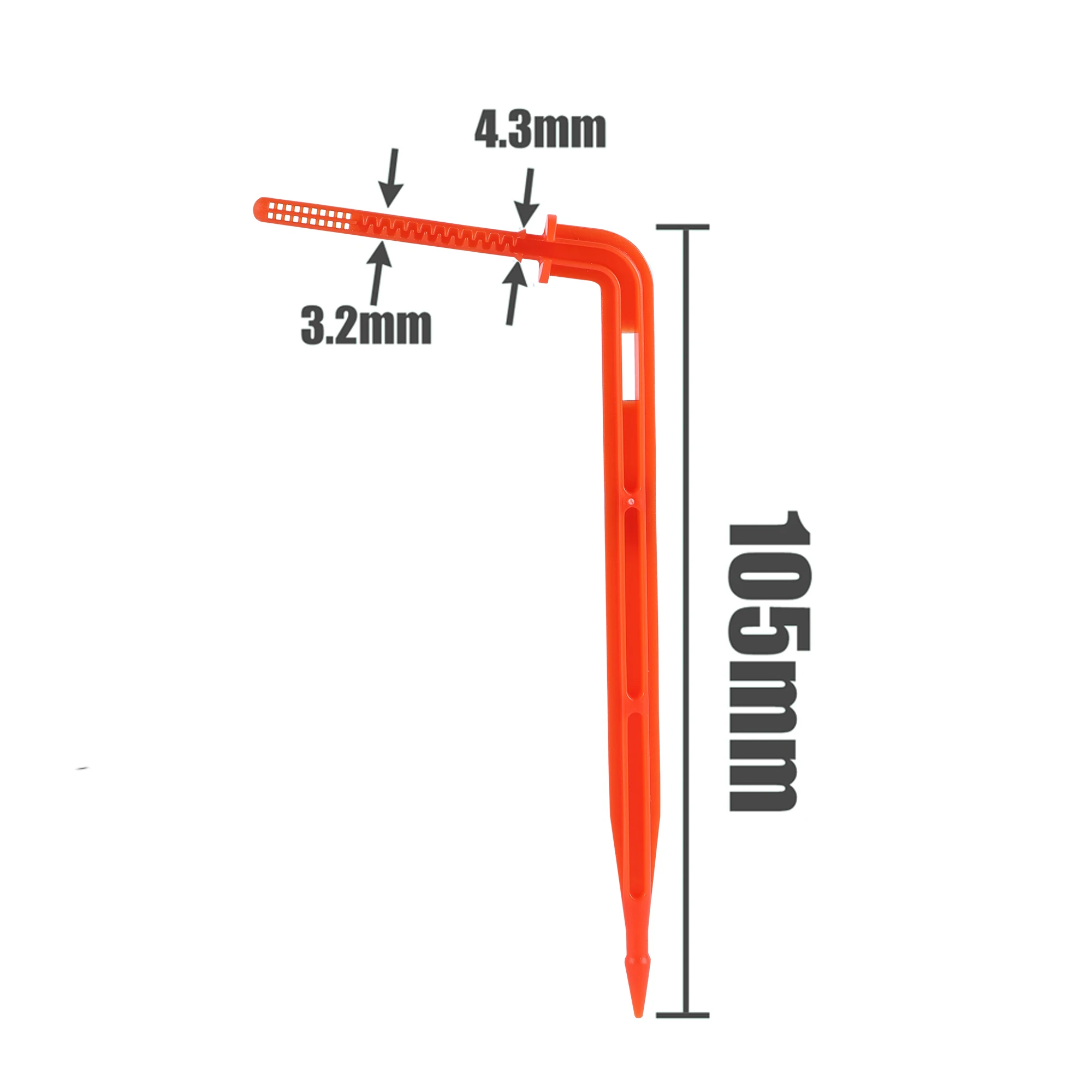 Blue Arrow Dripper for 3/5mm Hose Greenhouse Irrigation System Curved Arrows Emitter Automatic Watering Pipe Dripper 500 Pcs plants irrigation kits drip irrigation garden dripper